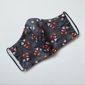 Mickey Mouse Face Mask w/ Filter Pocket